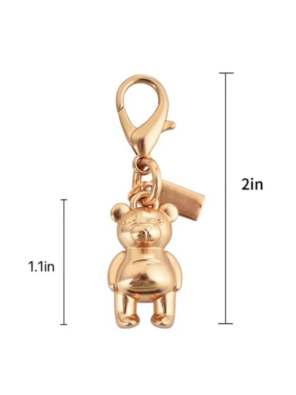 Gold Bag Charm Chain Handbag Purse Accessory Keychain